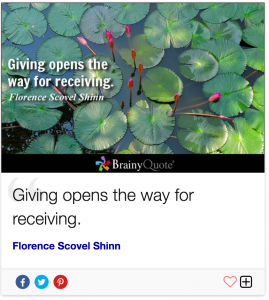 Giving